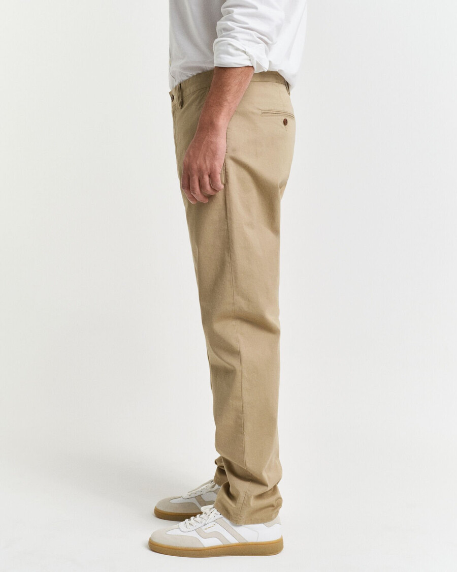regular fit twill chinos - dark khaki