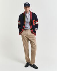 regular fit twill chinos - dark khaki
