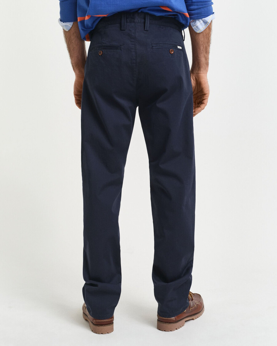regular fit twill chinos - marine