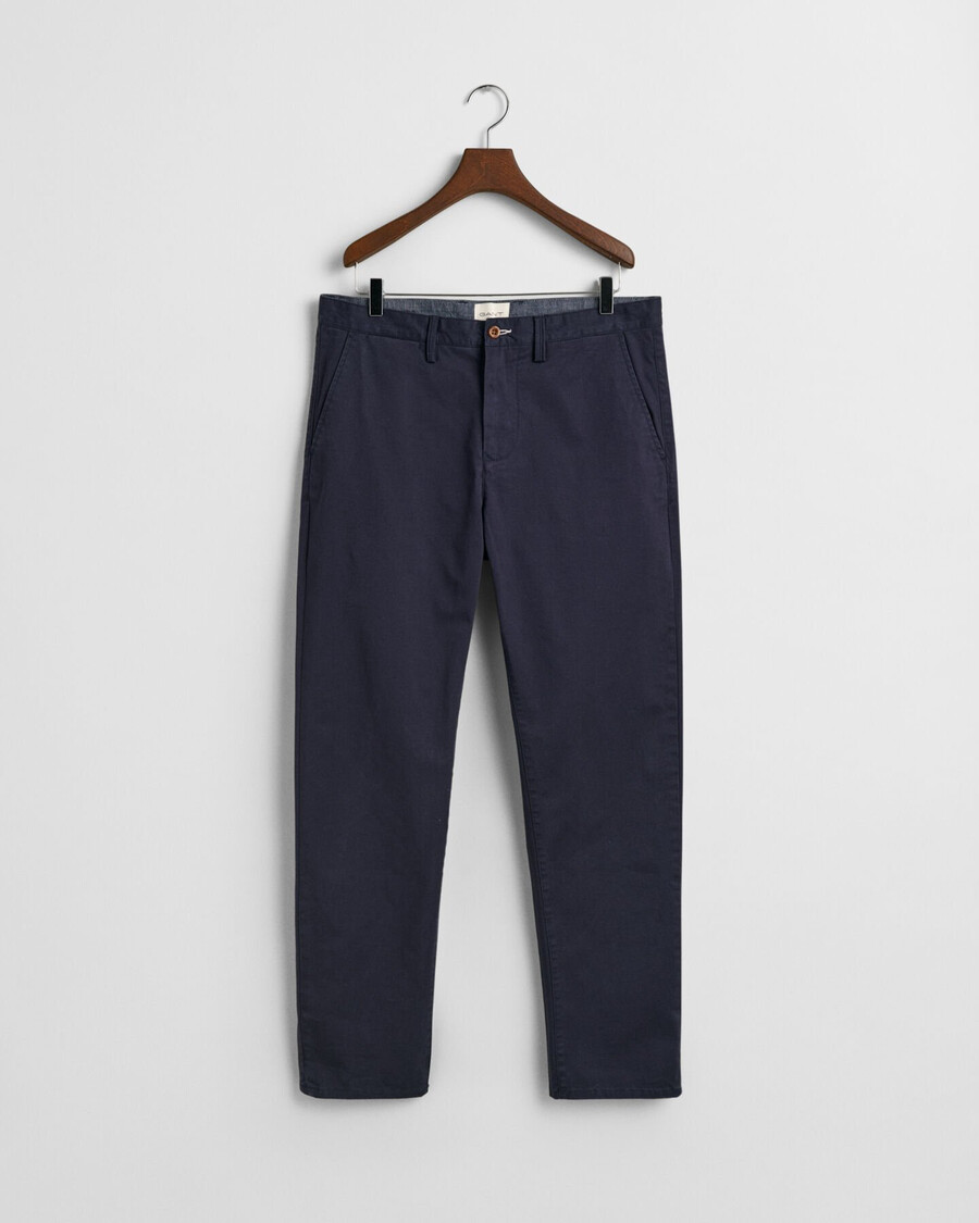 regular fit twill chinos - marine