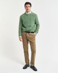 slim fit corduroy chinos - light taupe