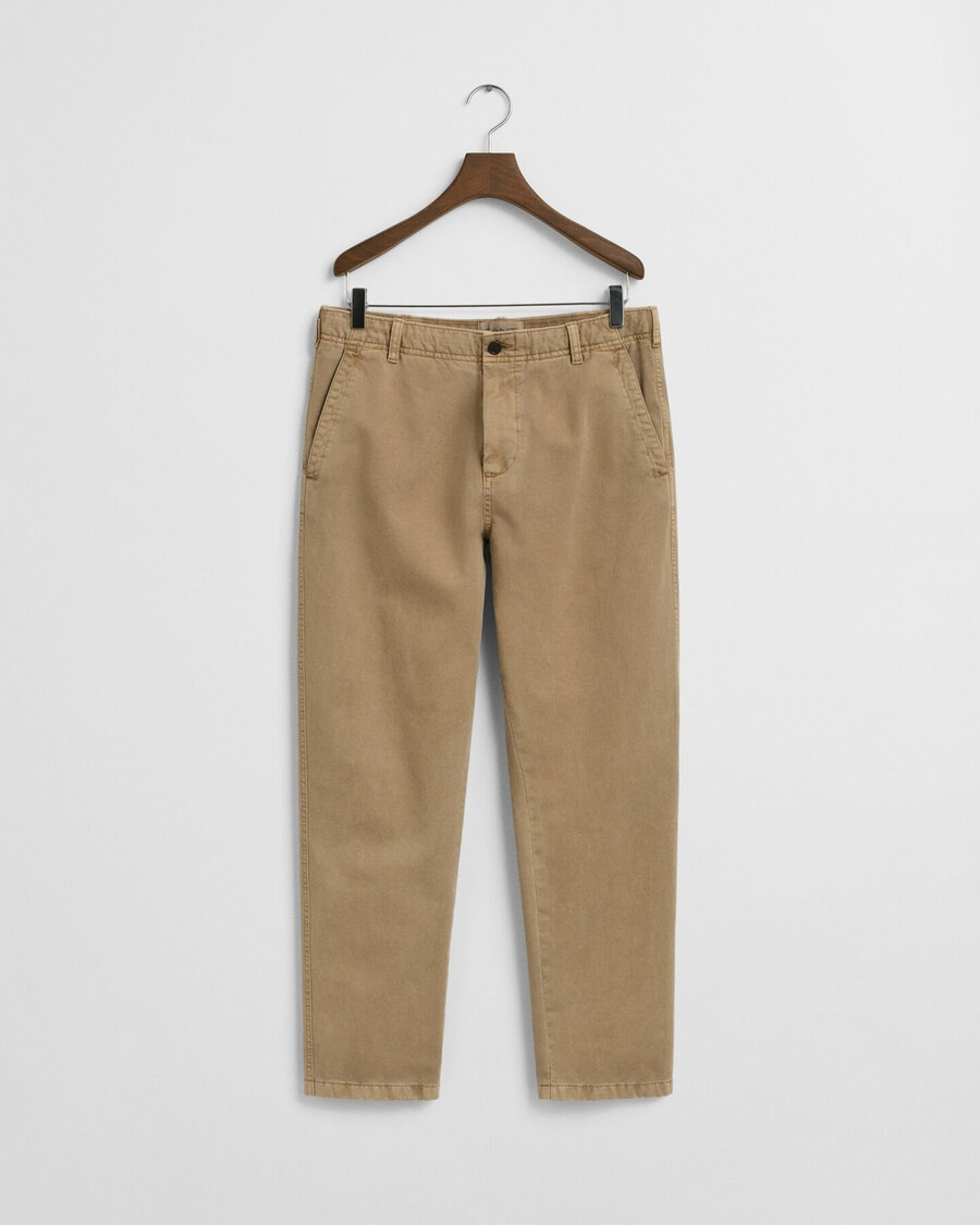 regular fit tapered surplus chinos - light taupe
