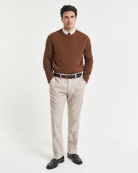 slim fit donegal suit pants - seed melange