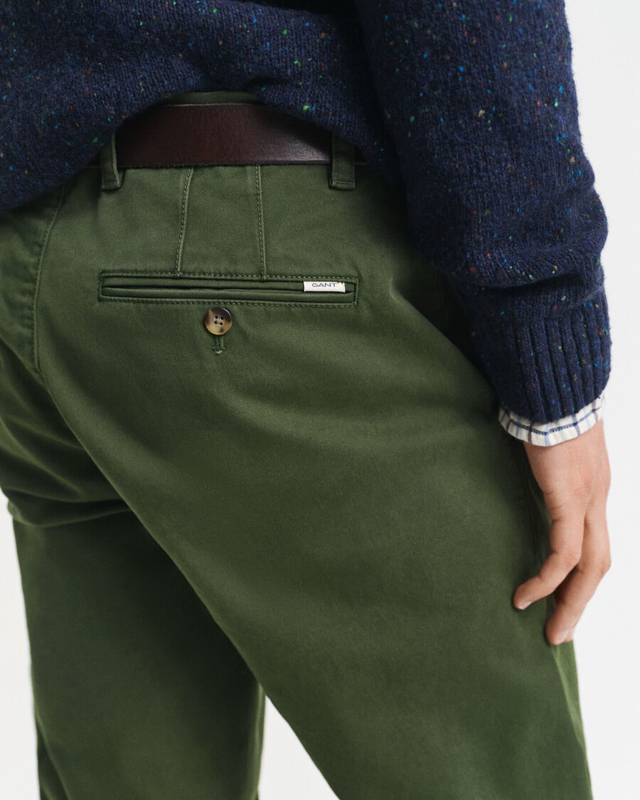 slim fit super comfort chinos - country green