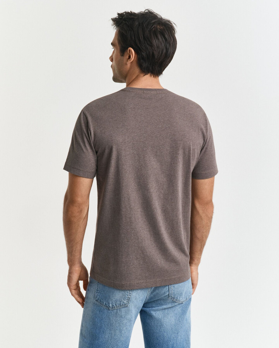 regular fit shield tshirt - seawood melange