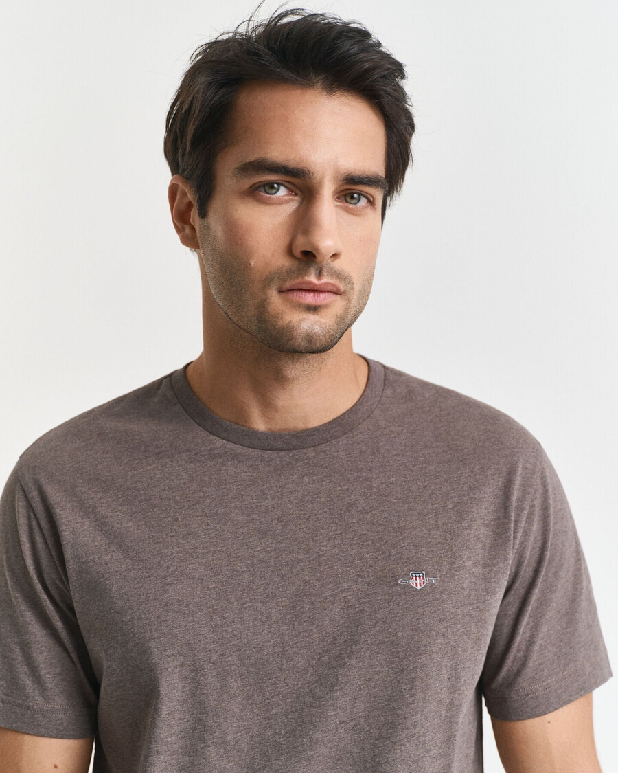 regular fit shield tshirt - seawood melange