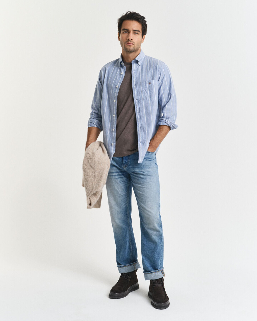 regular fit shield tshirt - seawood melange