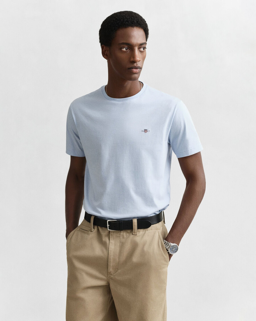 regular fit shield tshirt - fresh blue