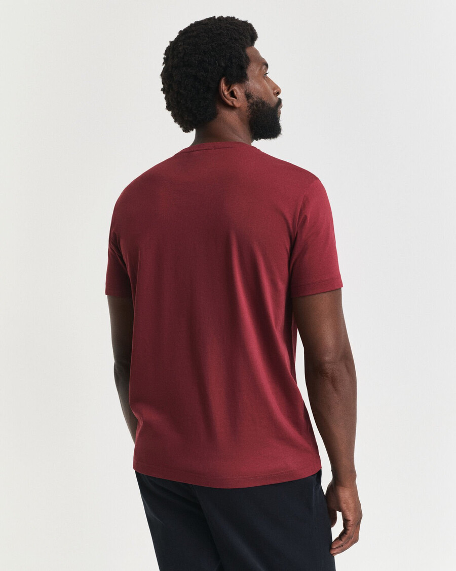 regular fit shield tshirt - plumped red