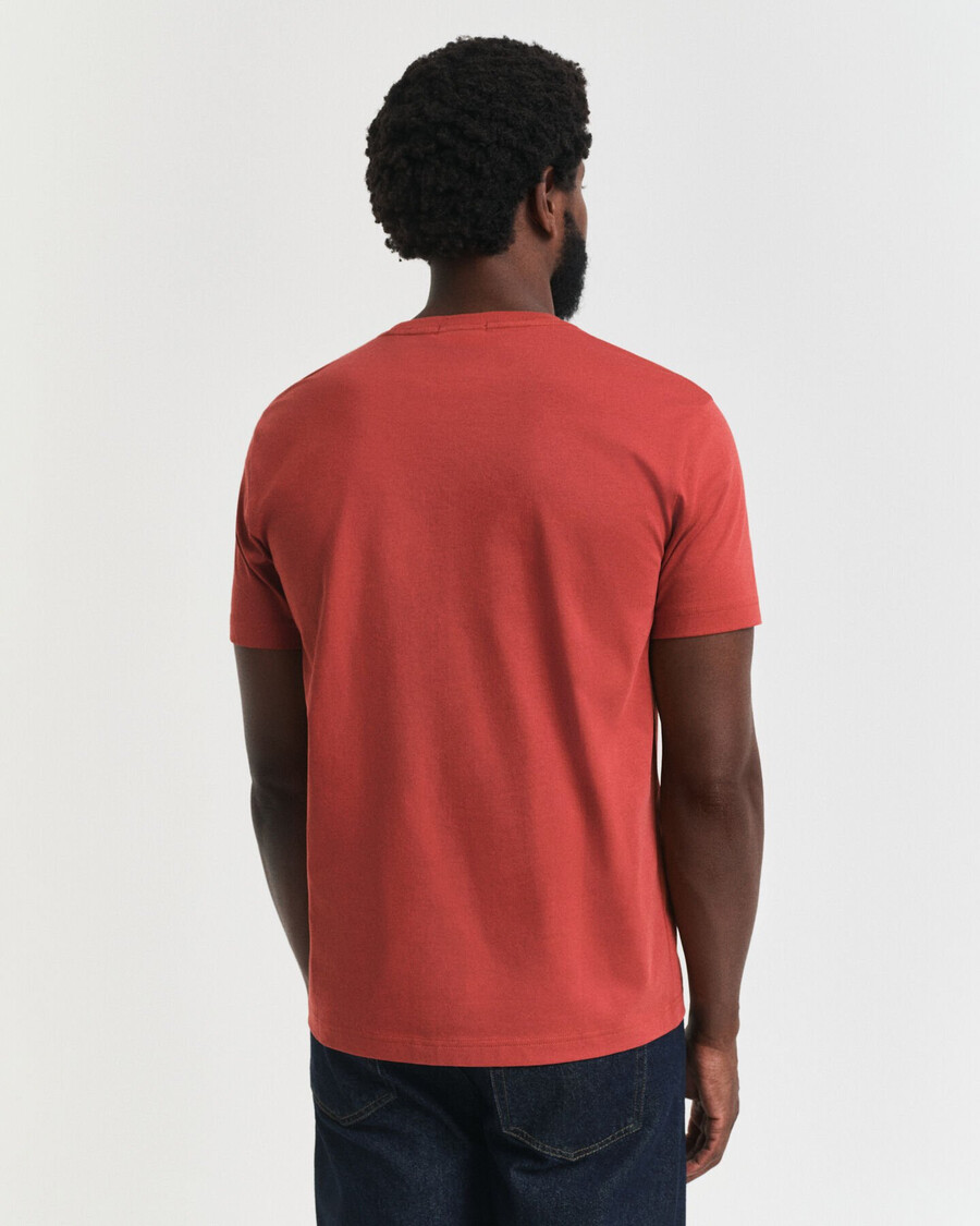 regular fit shield tshirt - modern rust