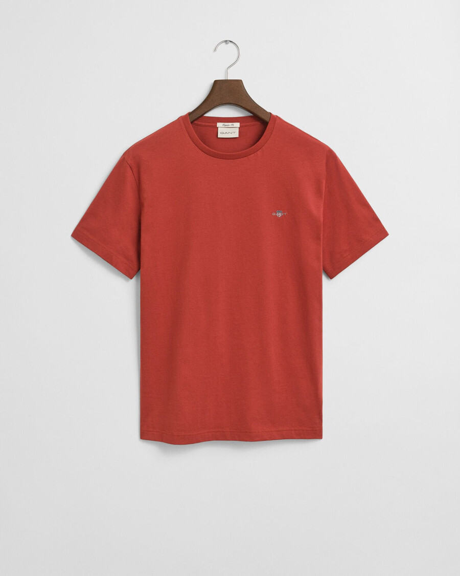 regular fit shield tshirt - modern rust