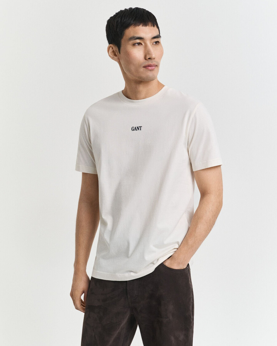 small graphic tshirt - cream