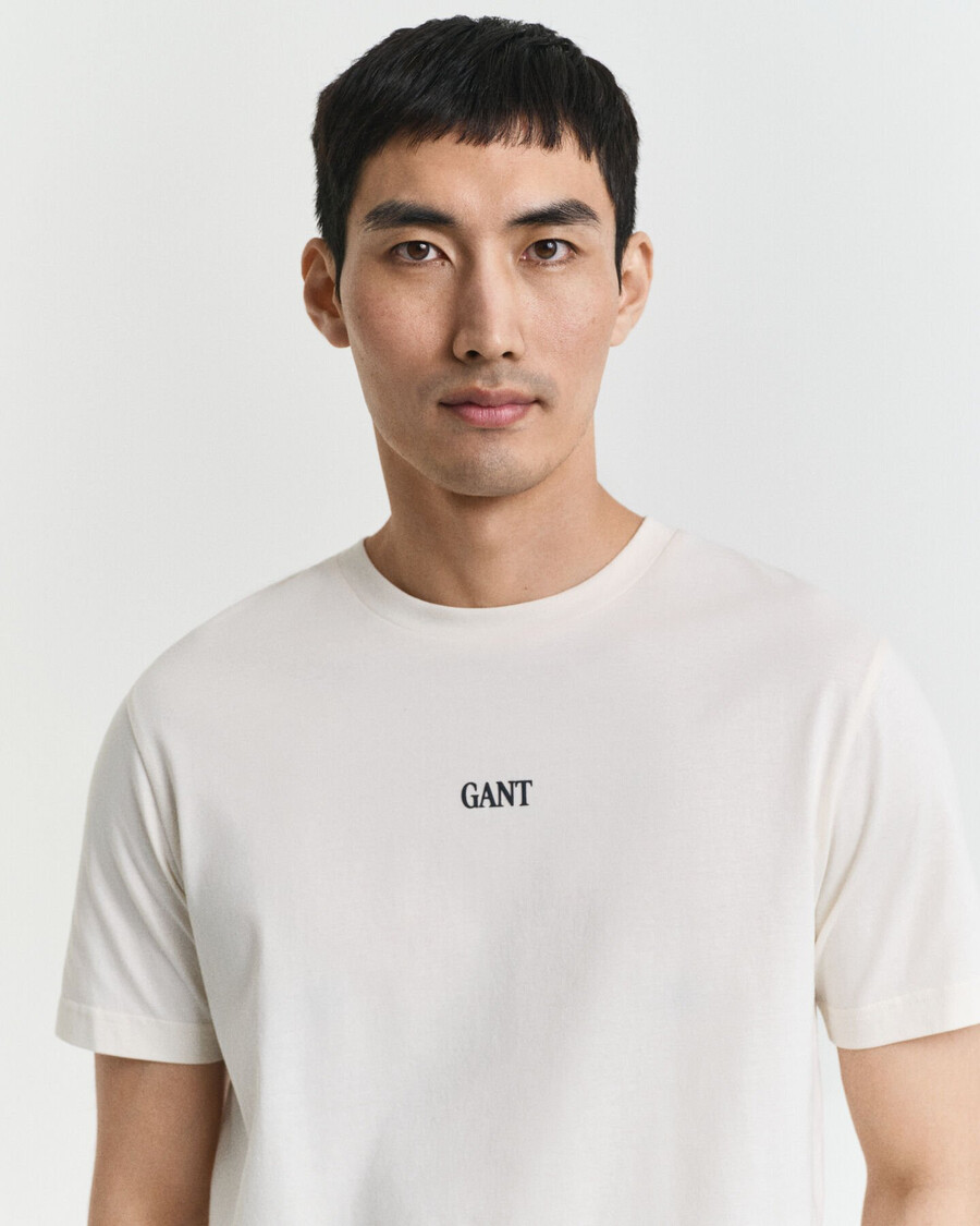 small graphic tshirt - cream