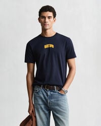 1949 graphic tshirt - evening blue