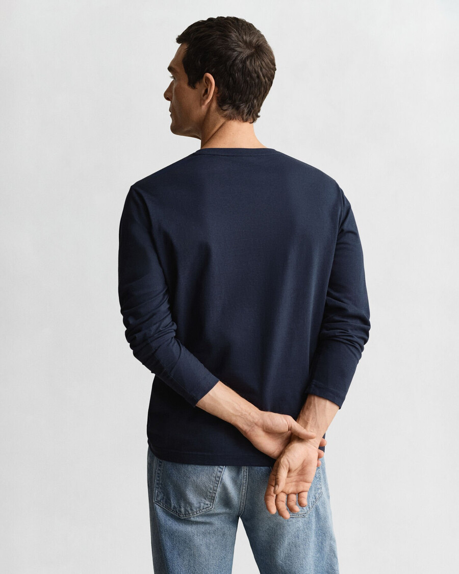 shield long sleeve tshirt - evening blue