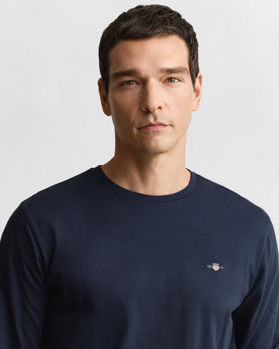 shield long sleeve tshirt - evening blue