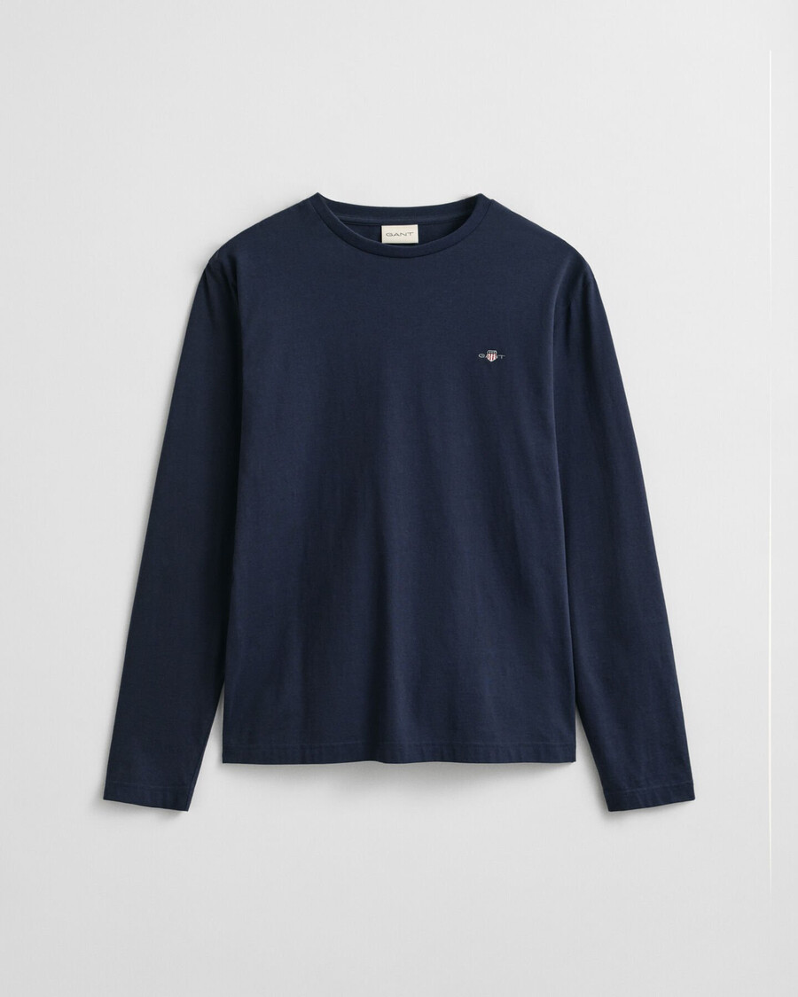 shield long sleeve tshirt - evening blue