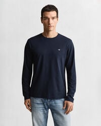 shield long sleeve tshirt - evening blue