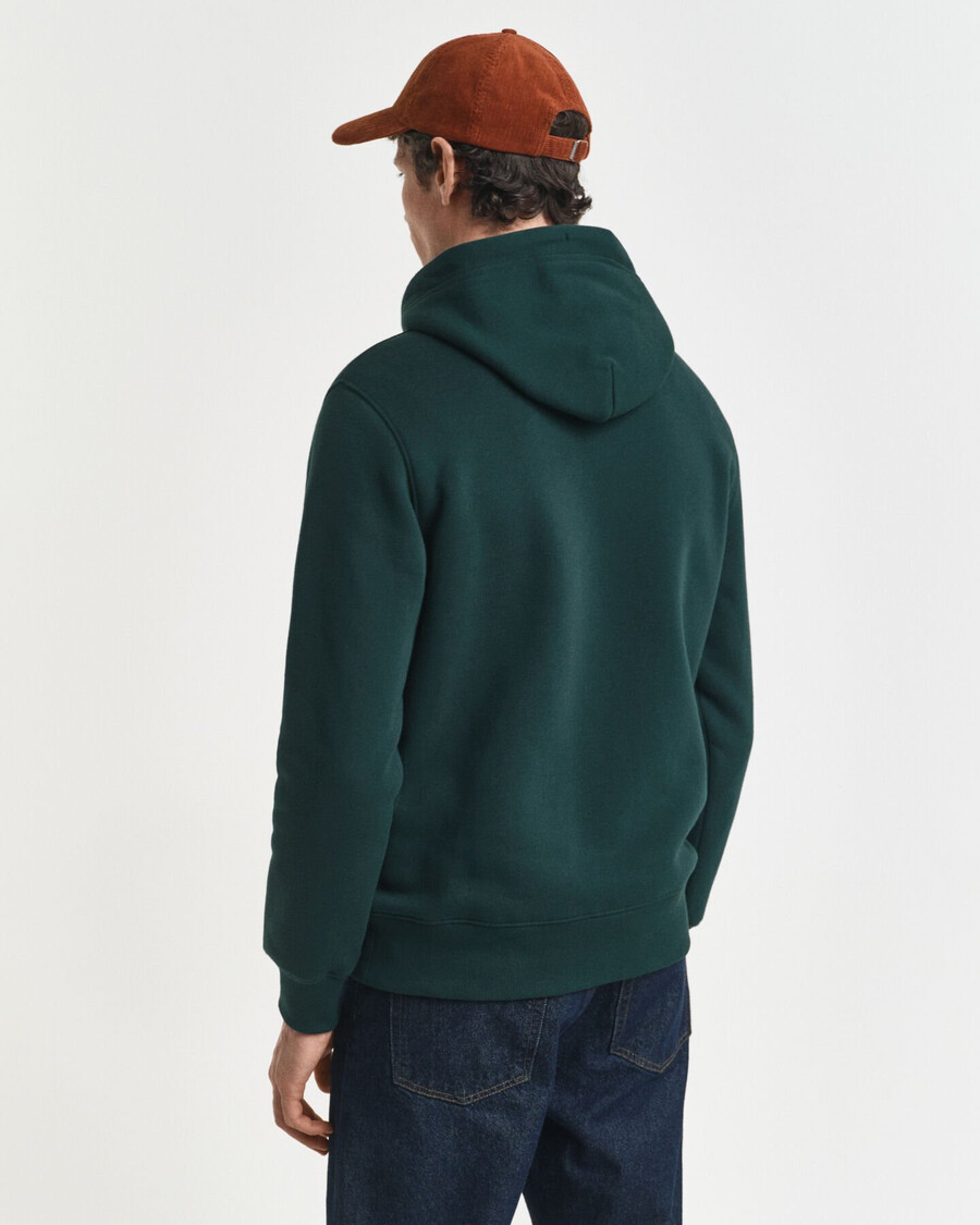 shield hoodie - tartan green