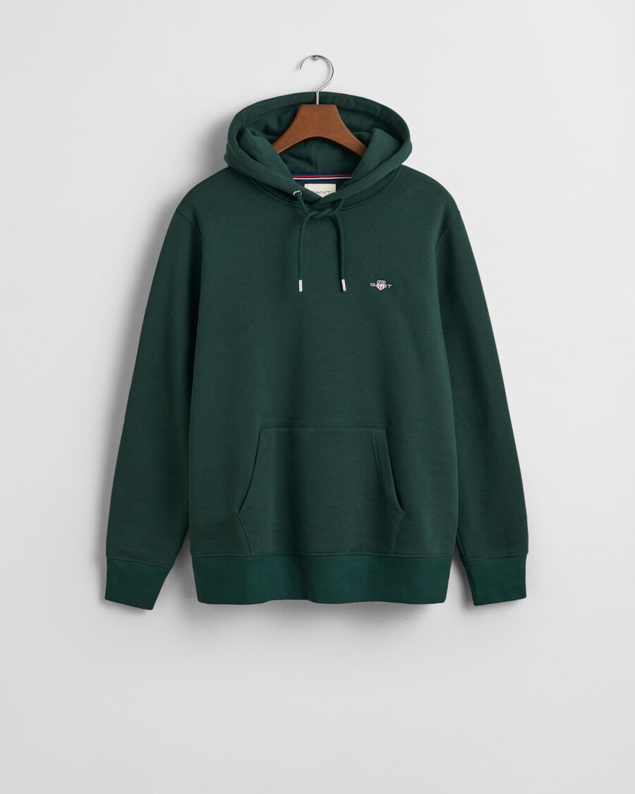 shield hoodie - tartan green