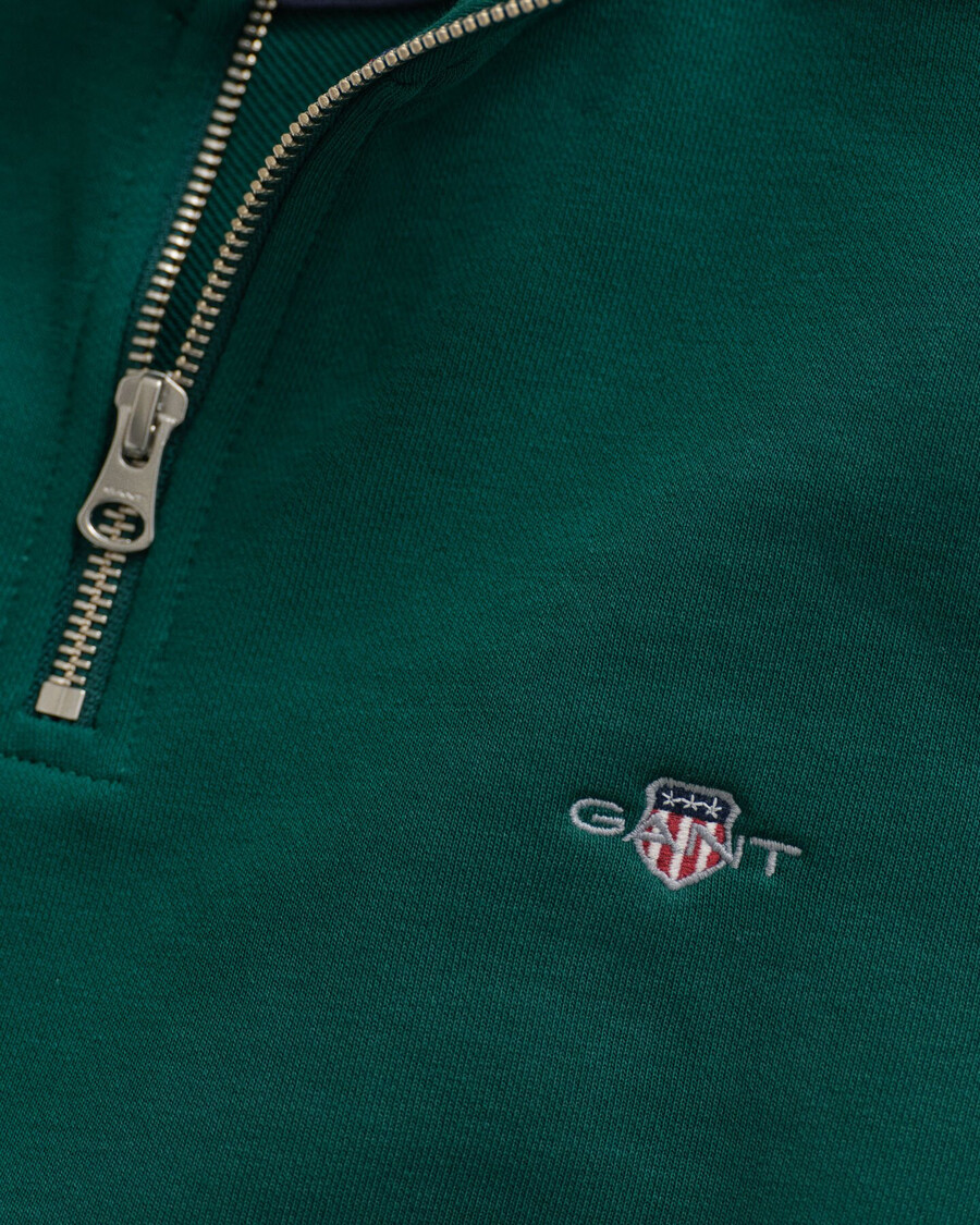 shield halfzip sweatshirt - deep forest green