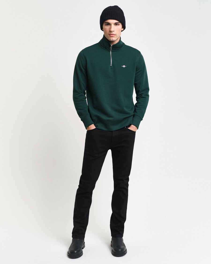 shield halfzip sweatshirt - tartan green