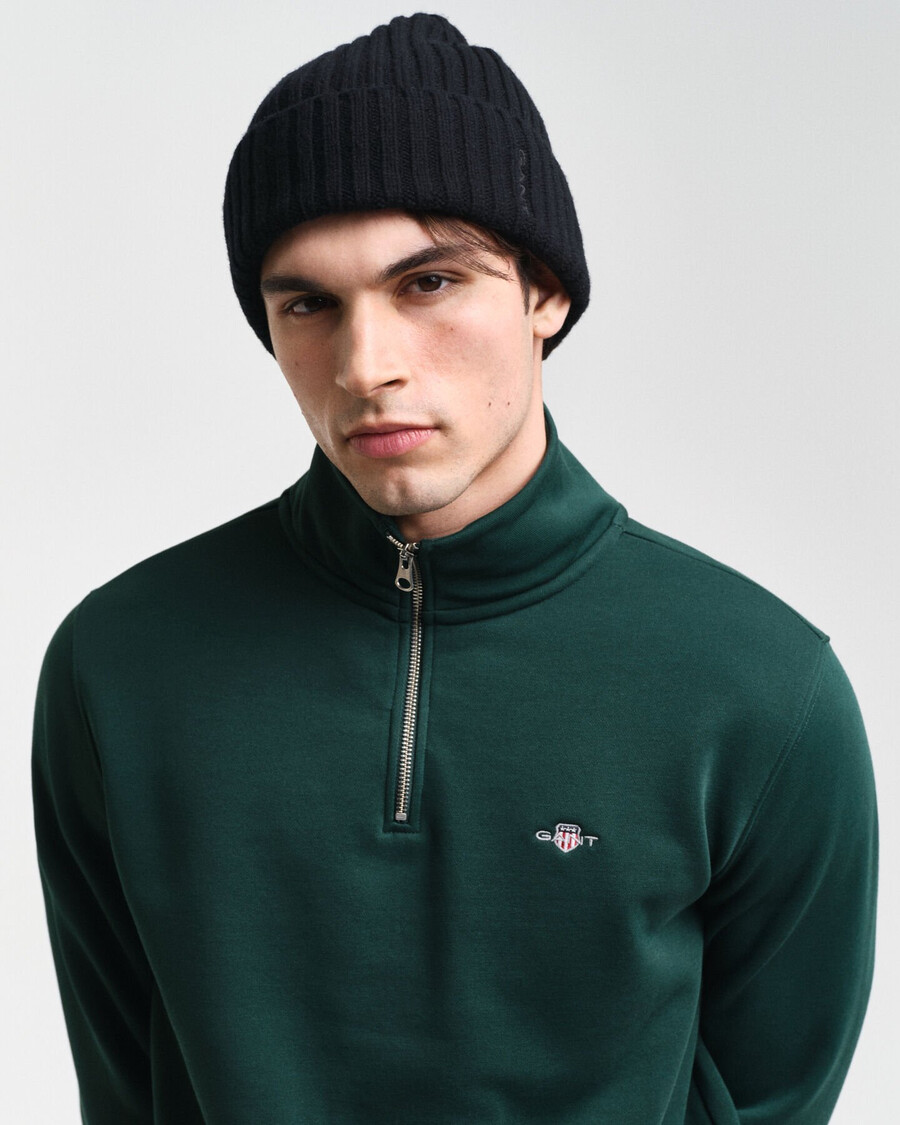 shield halfzip sweatshirt - tartan green