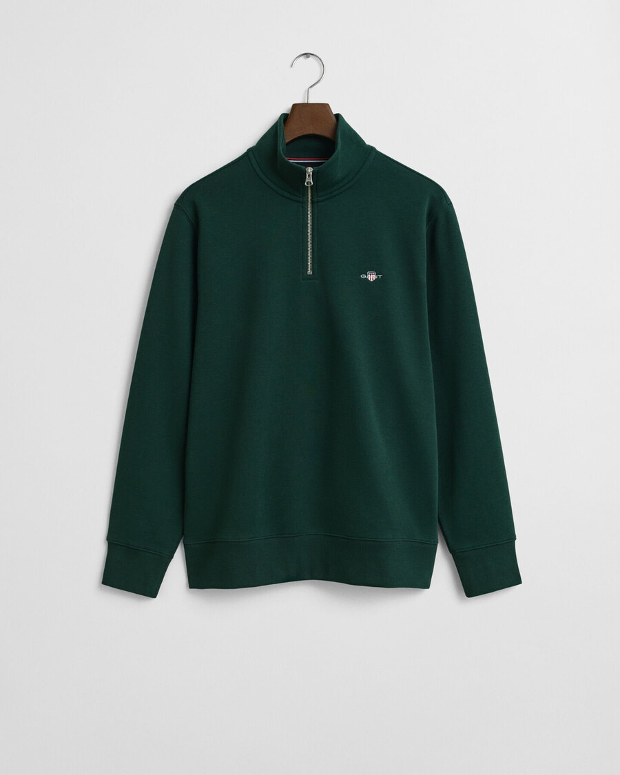 shield halfzip sweatshirt - tartan green
