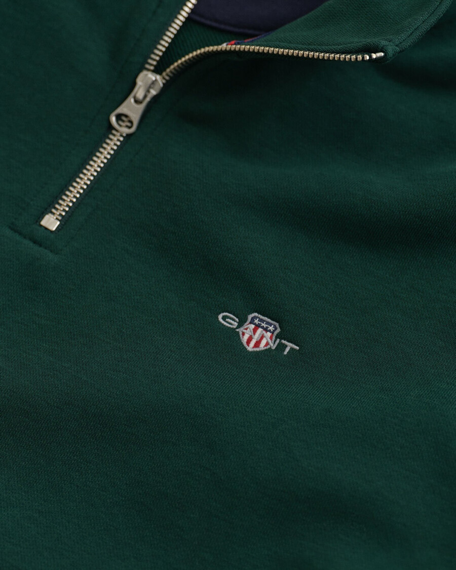 shield halfzip sweatshirt - tartan green
