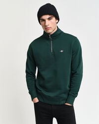 shield halfzip sweatshirt - tartan green