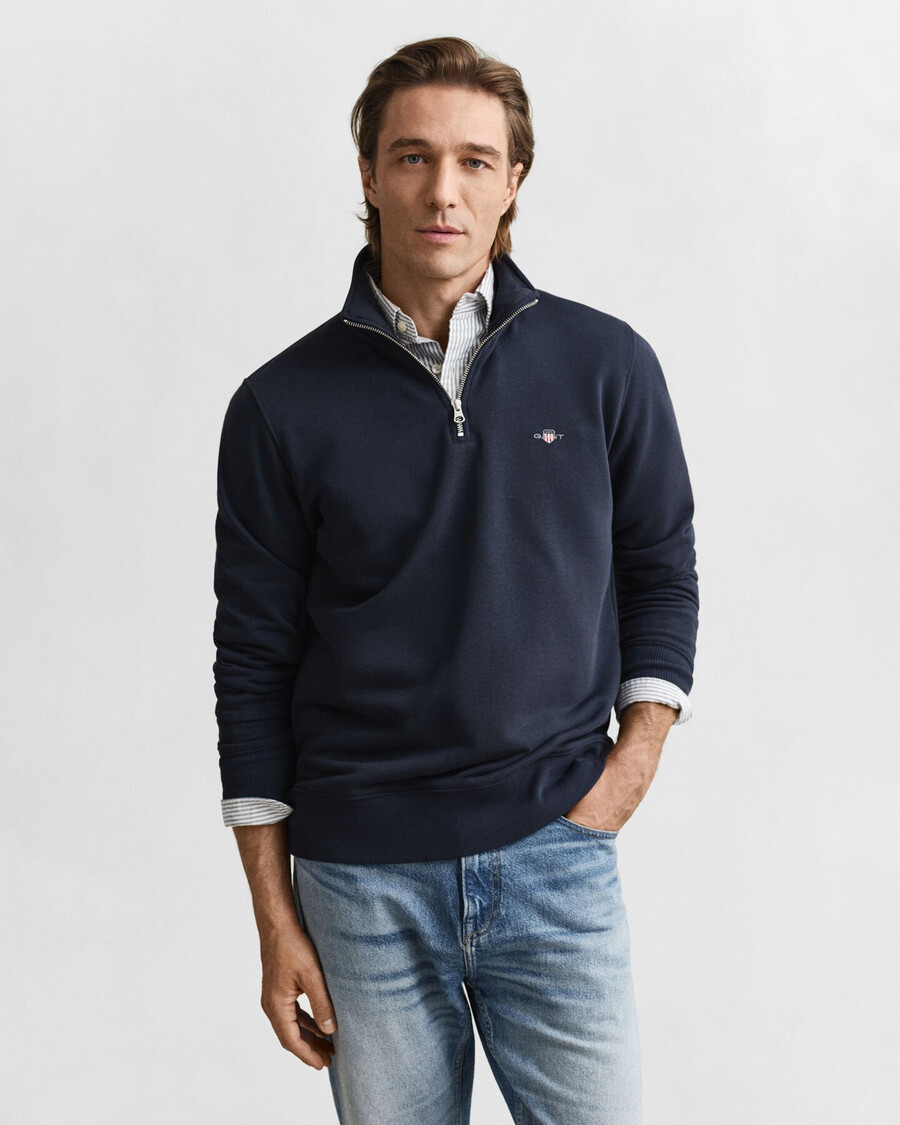 shield halfzip sweatshirt - evening blue