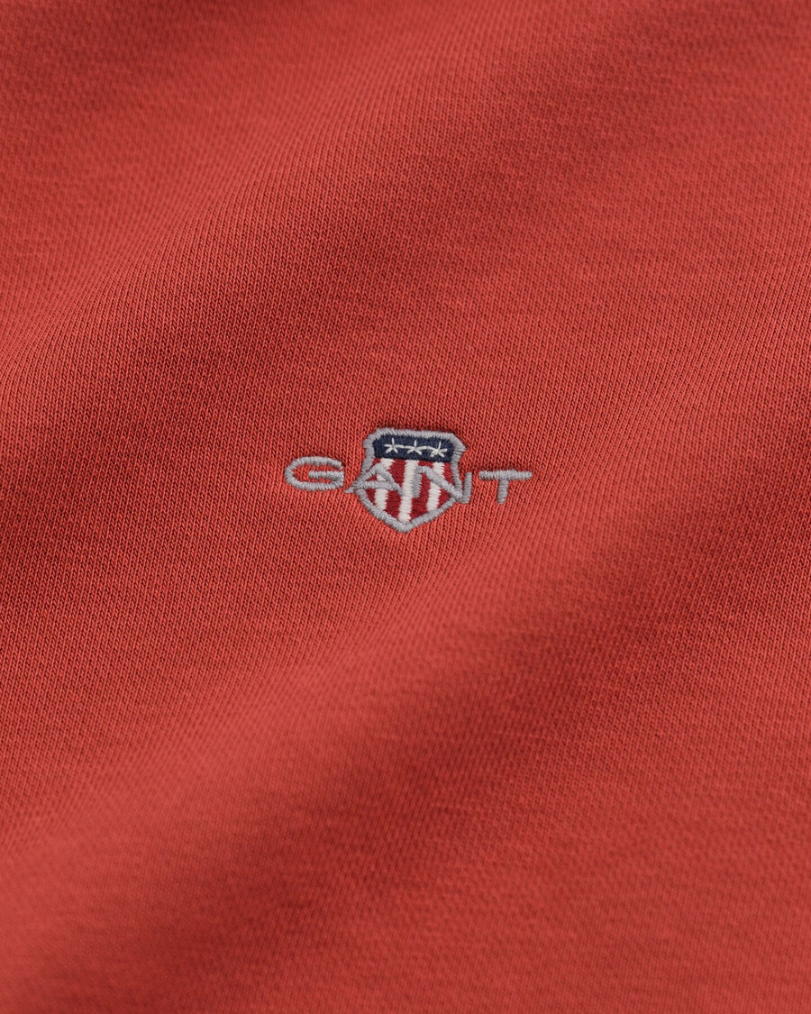 shield halfzip sweatshirt - modern rust