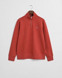 shield halfzip sweatshirt - modern rust