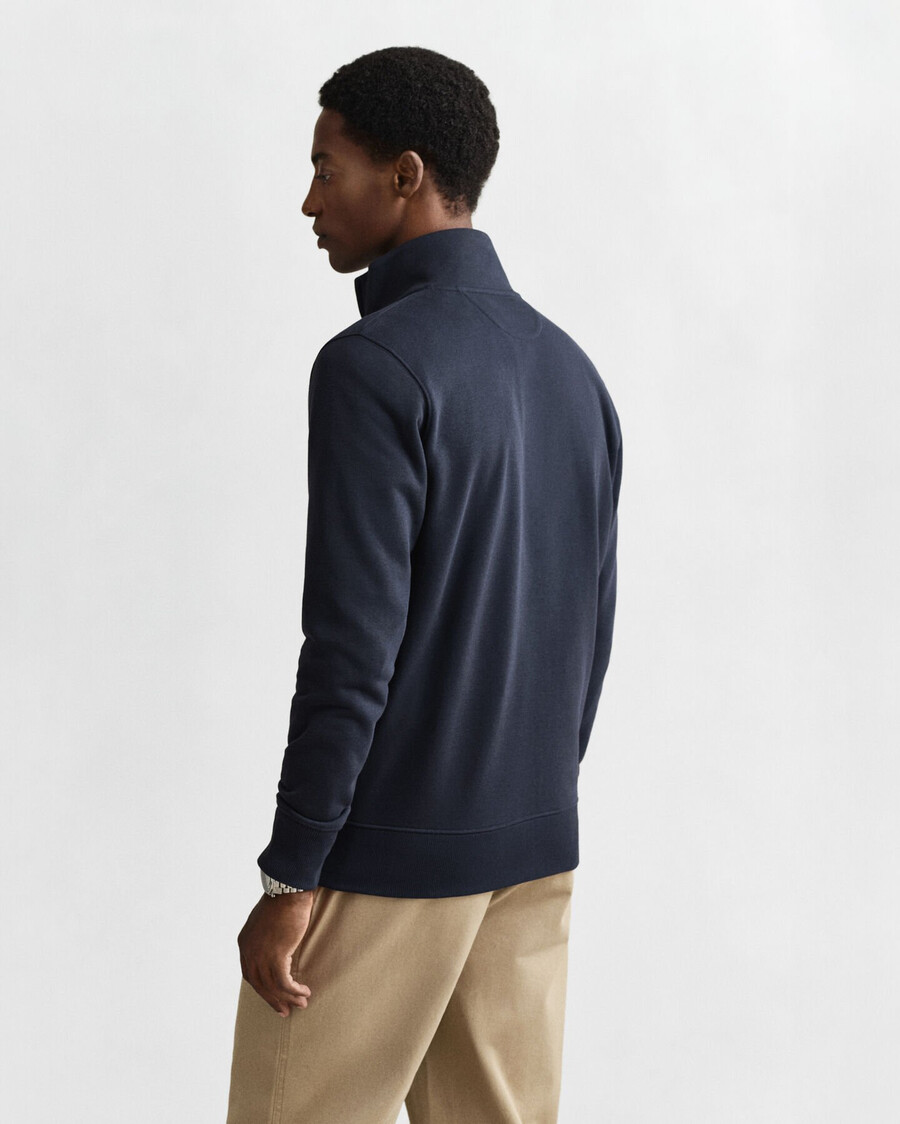 shield zip sweatshirt - evening blue