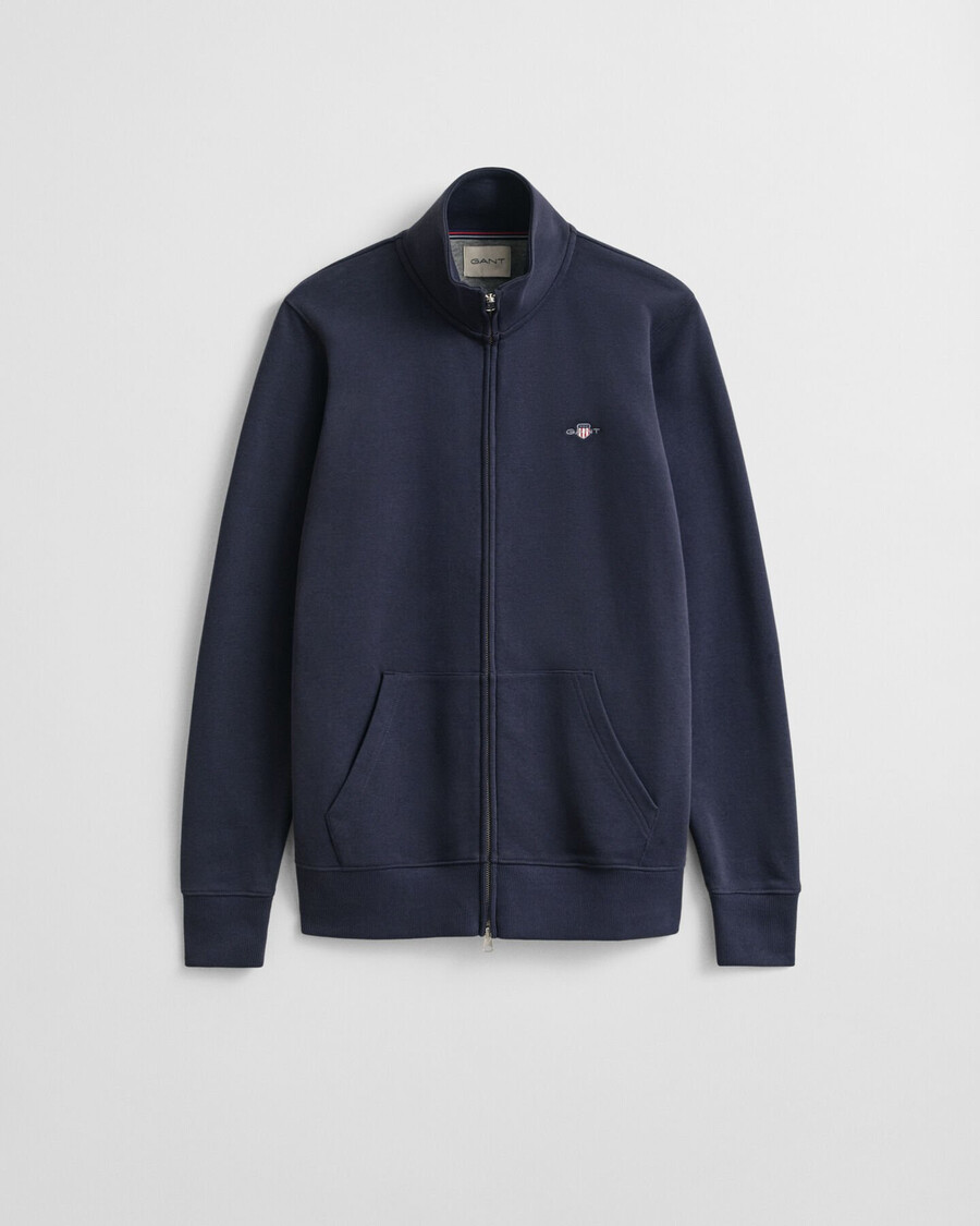 shield zip sweatshirt - evening blue