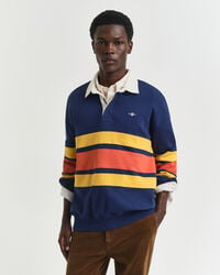 color blocked heavy rugger - persian blue
