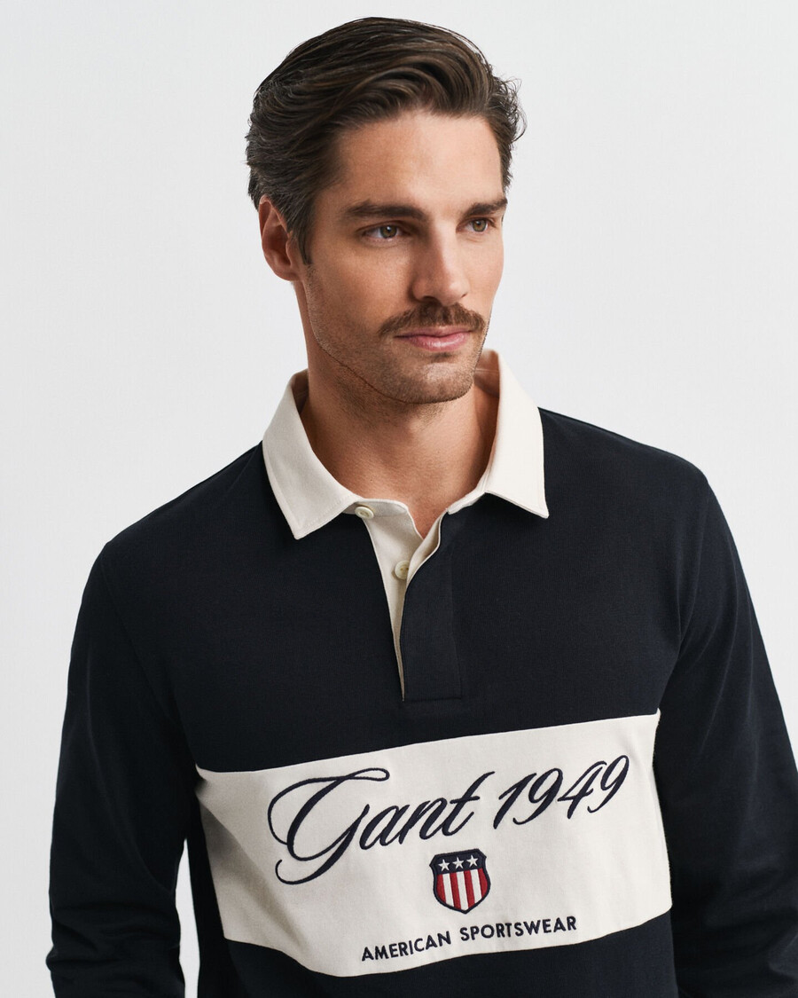 blocked heavy rugger - black
