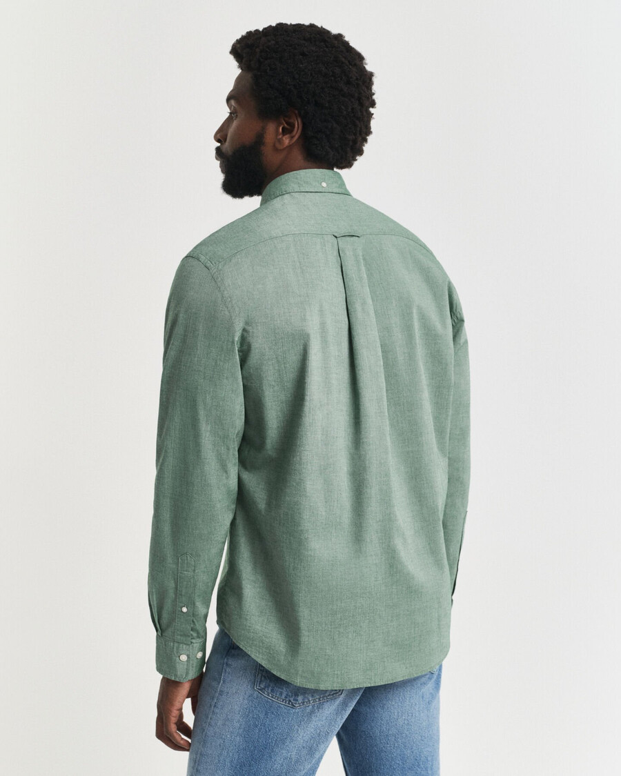 regular fit classic poplin shirt - forest green
