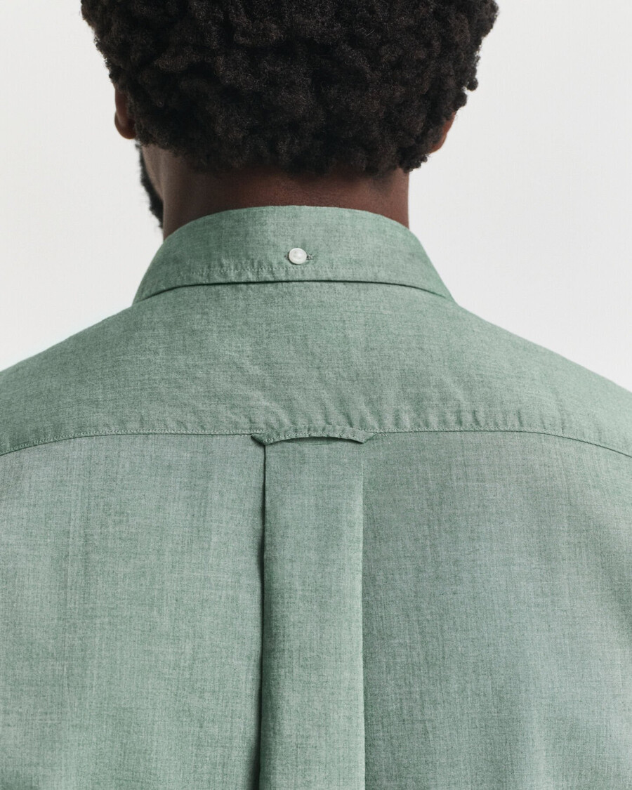 regular fit classic poplin shirt - forest green