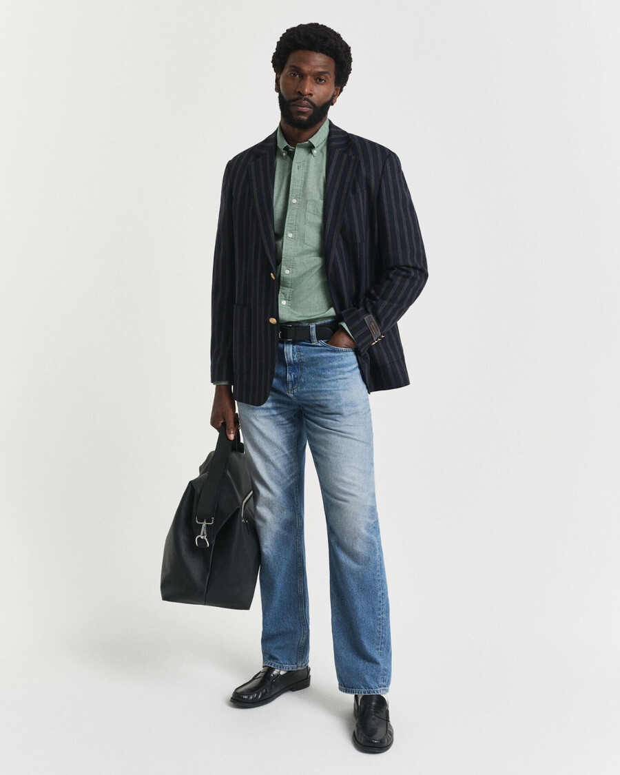 regular fit classic poplin shirt - forest green