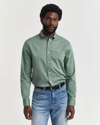 regular fit classic poplin shirt - forest green