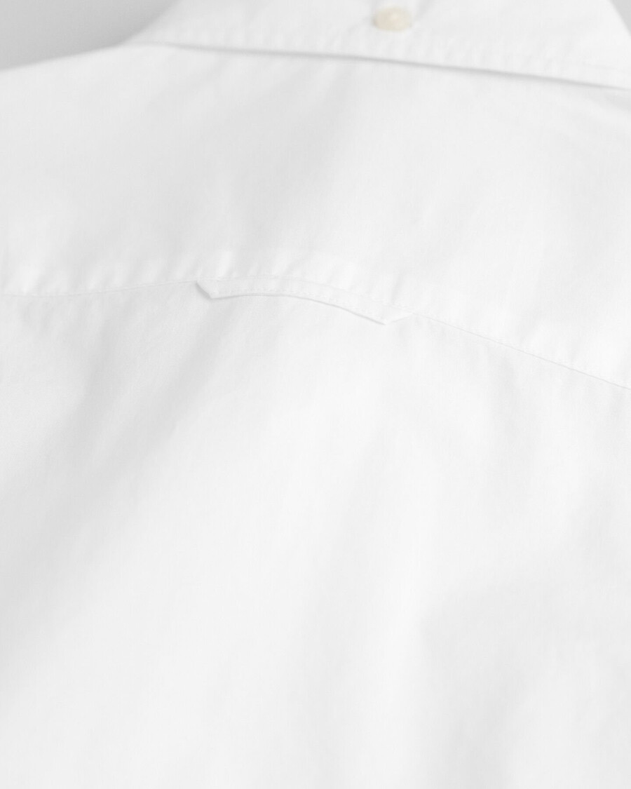 slim fit classic poplin shirt - white