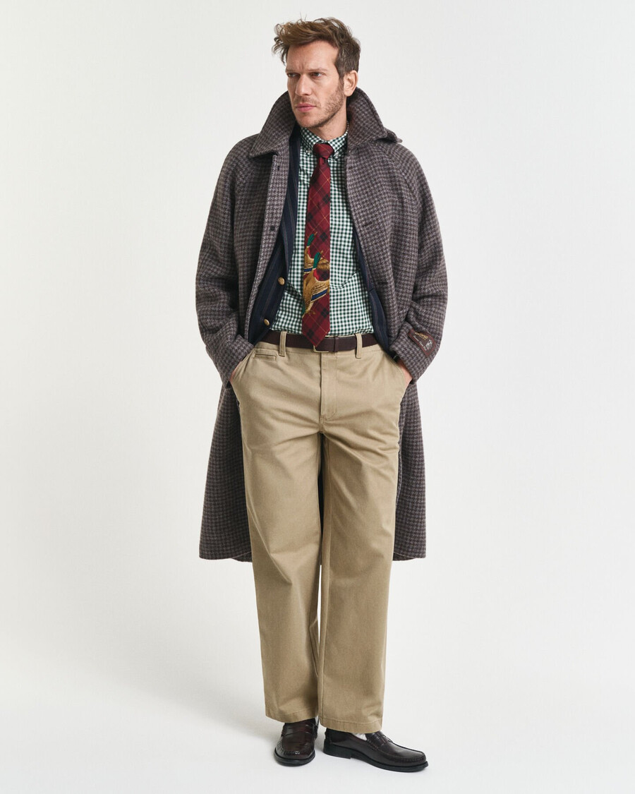 regular fit classic gingham poplin shirt - forest green