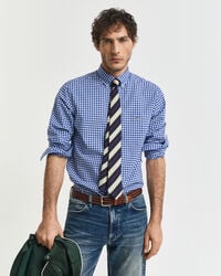 regular fit classic gingham poplin shirt - college blue