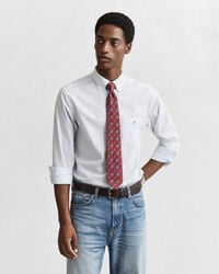 regular fit classic striped poplin shirt - light blue