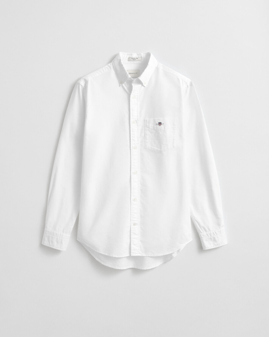 regular fit classic oxford shirt - white