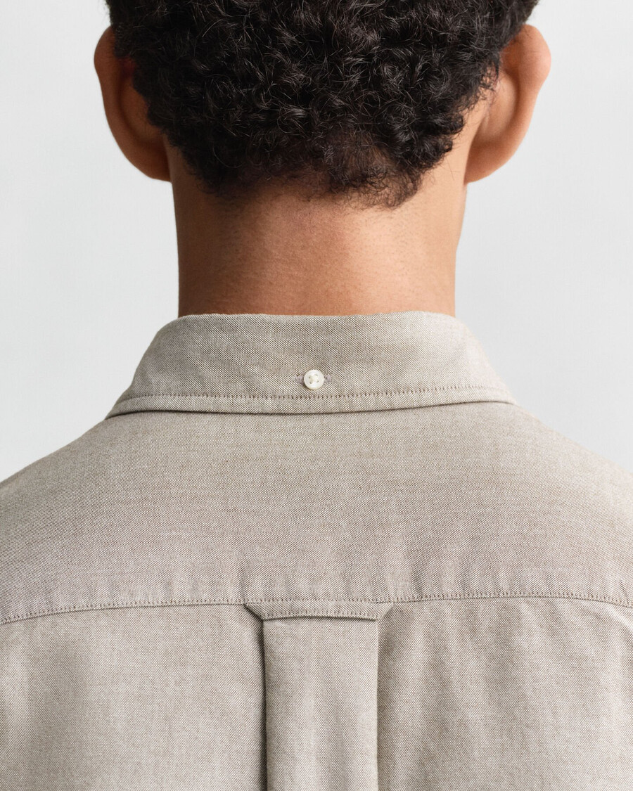 regular fit classic oxford shirt - mahogany brown