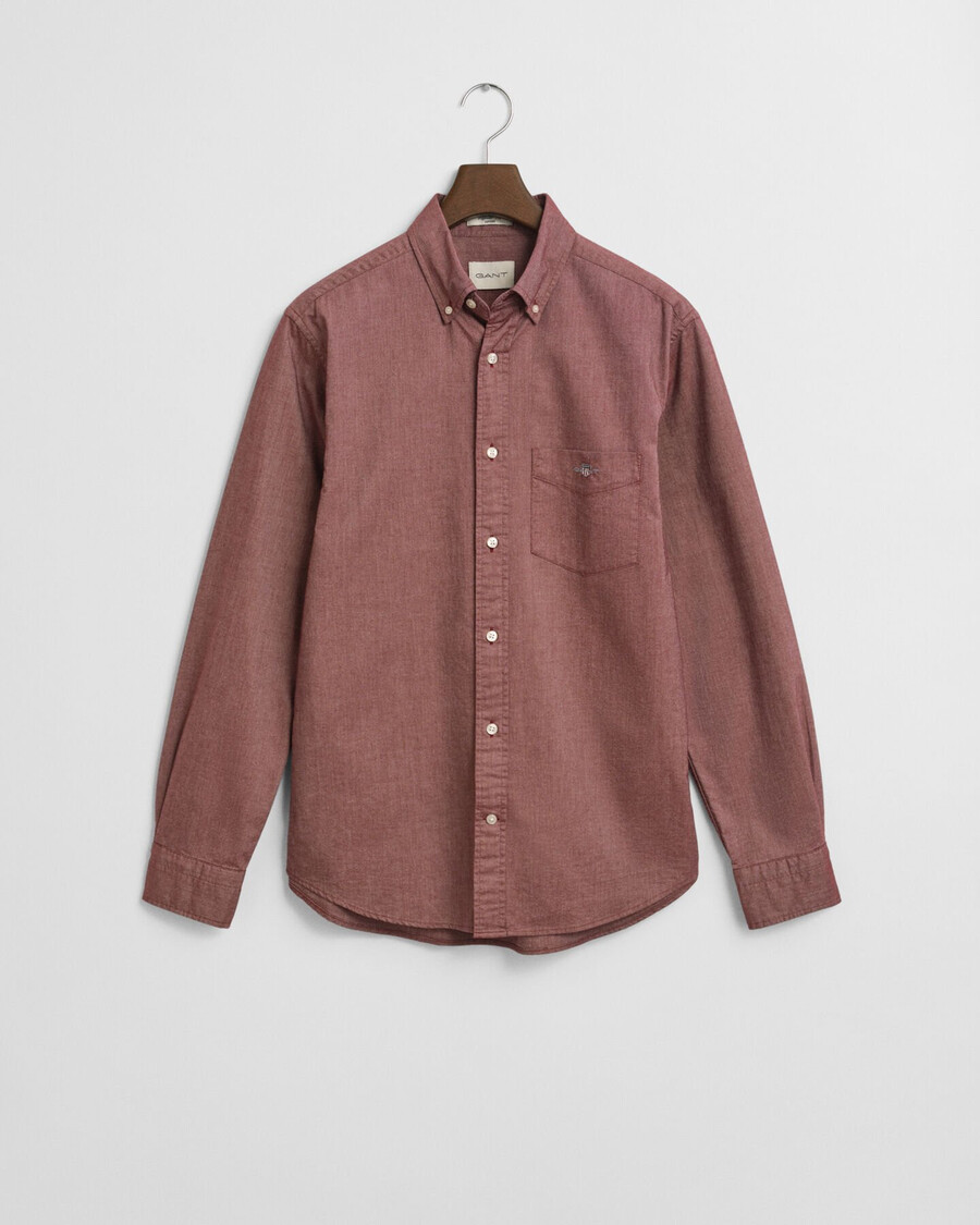 regular fit classic oxford shirt - plumped red