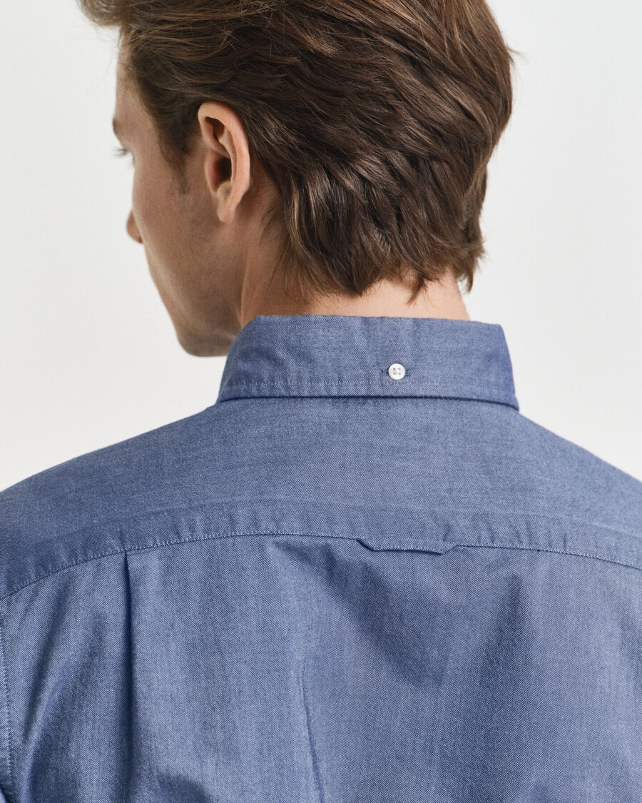 slim fit classic oxford shirt - persian blue