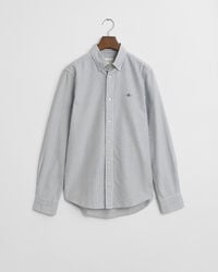 slim fit banker stripe classic oxford shirt - persian blue